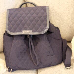 Vera Bradley Quilted Medium Backpack – Navy Quilted, Like New